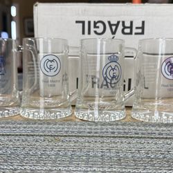 Real Madrid Glass Mugs - Price Negociable 