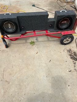 2 10” hyperdrive subwoofers and box