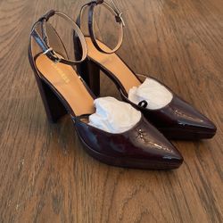 Brand New Burgundy Colored Express Heels Size 9