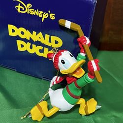 Disney president's Edition Donald Duck Hockey Puck Mickey Mouse Grolier Ornaments