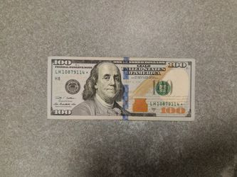 $100 Dollar Bill ⭐ Star Note Used Currency 💲2009 Series A