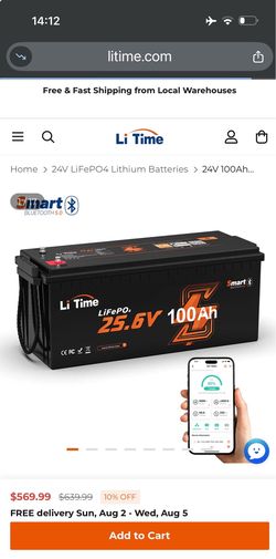 24v 100h batteries. Never used