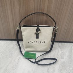 Longchamp Essential Toile Bucket Bag