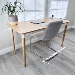 Bamboo Desk with Floating Chair