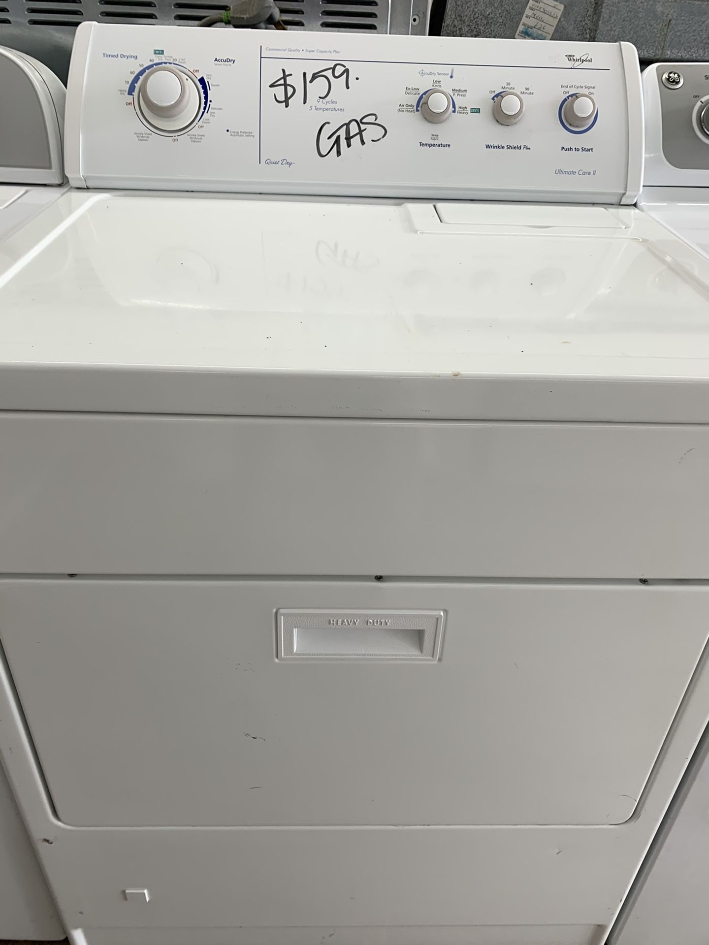 Whirlpool Gas - Can be used with natural or propane - Dryer! Commercial Quality means it’s made extra heavy duty! 30-Day Warranty Covers all 100%! $