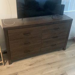 Large wood dresser