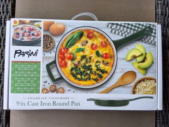 9 inch cast iron round pan