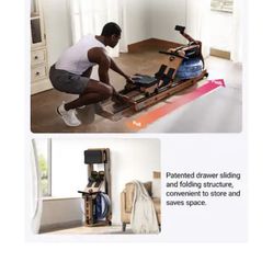 MERACH - 950 Foldable Water Rowing Machine