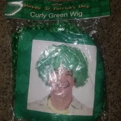 curly green wig 