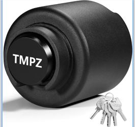 Heavy Duty Steel Trailer Hitch Lock for 2-5/16 Inch Couplers – Coupler Lock Secures Safety Chains, Anti-Theft Weatherproof Protection for RV, Boat, Ca