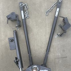 Round Bar Weight Distribution Hitch With Sway Bar And Grease Gun