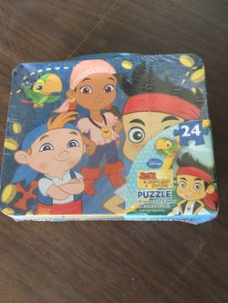 Puzzle with metal box