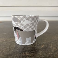 Eeyore Mini Disney Black & White Checkered  Coffee Cup