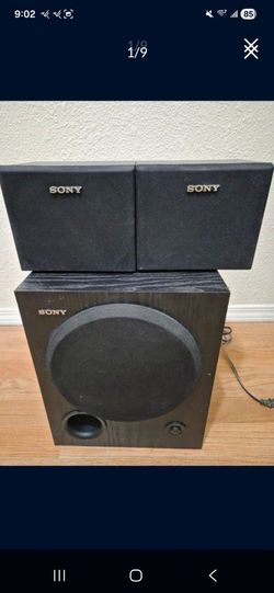 Sony SA-WM250, 100 Watt Subwoofer and Bookshelf Speakers. Works Perfectly. Must Pick Up In Horizon, Offers Accepted.