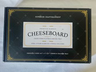 Smirly Premium Bamboo Charcuterie & Cheese Board Set – Open Box / Never Used