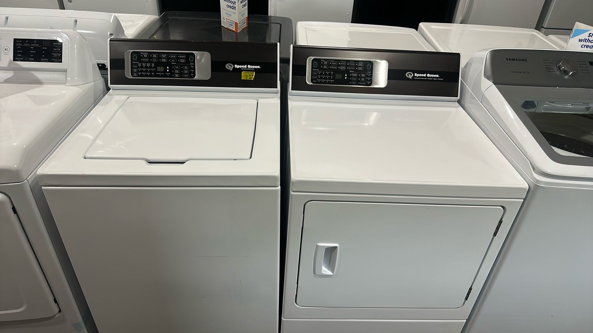Speed, Queen, Commercial, Heavy Duty, Washer, And Dryer Set