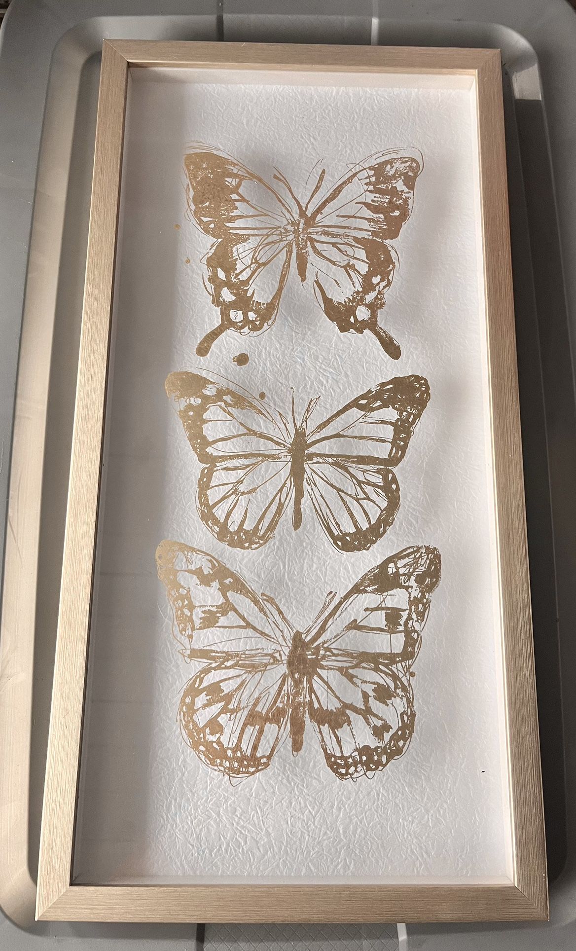 Gold Butterfly Framed Wall Art