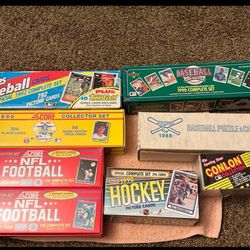 Sports Card Lot – 1992 Topps, 1990 Score, 1988 Donruss, UD, Football & More