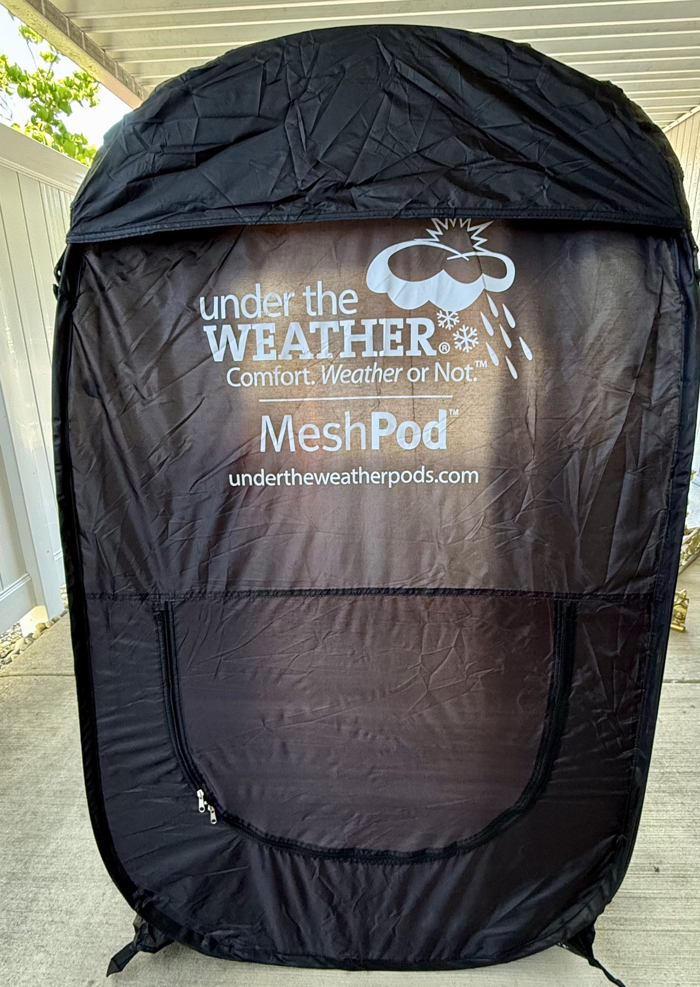 Under the weather mesh pod