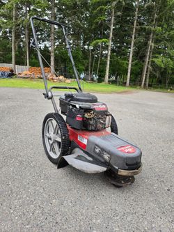 22-in 163cc Walk Behind Gas Wheeled String Trimmer