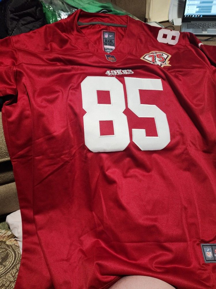 New Stitched Red Kittle 3xl Jersey 49ers