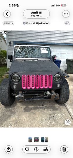 Jeep Wrangler – Runs, New Tires, Needs Axle Work