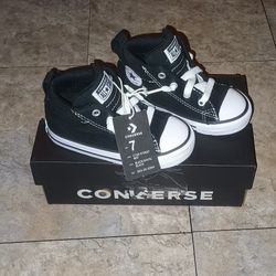 Converse Mid Black 7c New 