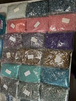 Bulk Rhinestone Flatback Gems Mixed Colors Lot