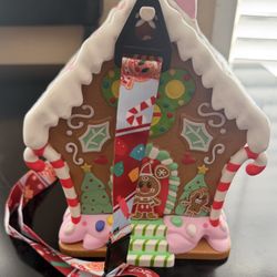Disney Parks Holiday Christmas Gingerbread House Popcorn Bucket 