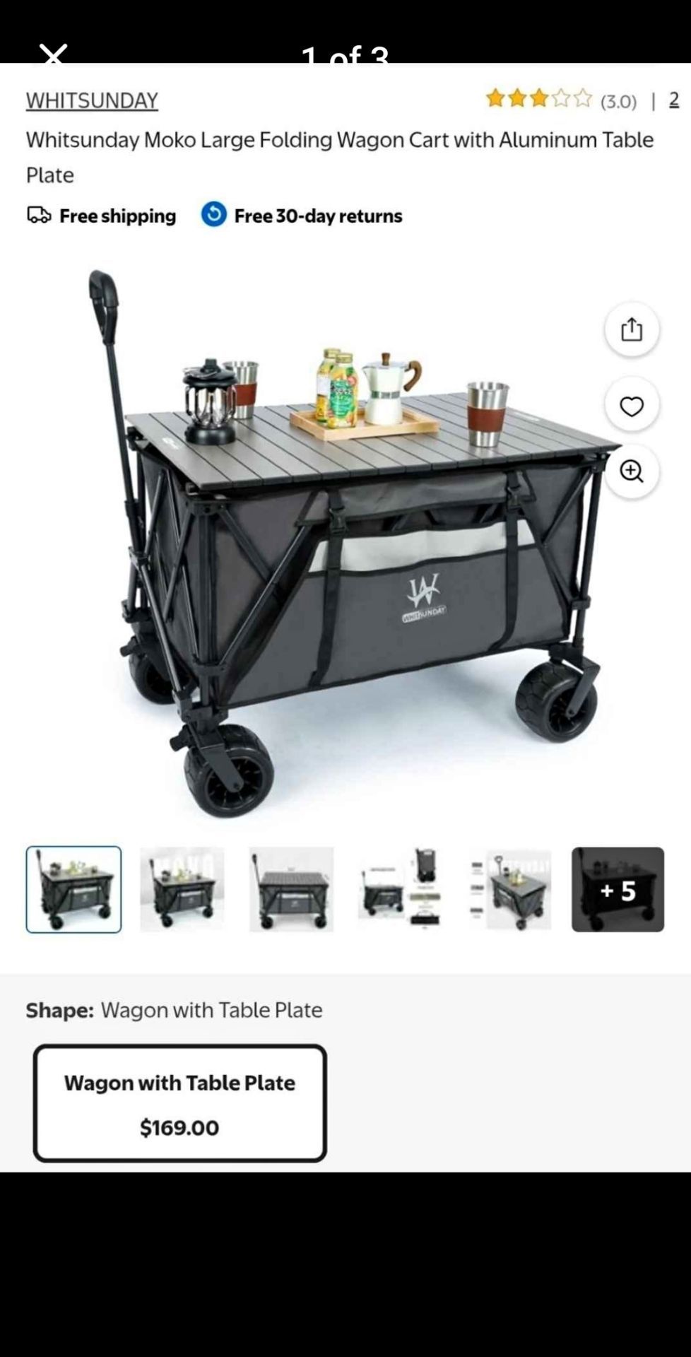 Wagon with tray foldable brand new