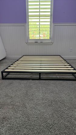 Metal bed frame full size