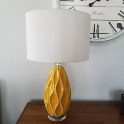 Yellow Ceramic Table Lamp