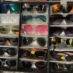 Sunglasses $5,-10 each  Men& Women
