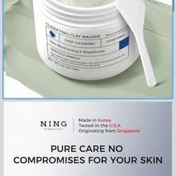 Clay Mask for Face Sensitive Skin: Triple Mud Formula, Deep Pore Cleansing, Hydrating, Oil Balancing, Smoothing, Pore Refining – 3.88 Oz