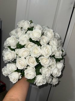 120 white flowers
