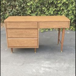 Mid Century Danish Modern Metal Tanker Desk