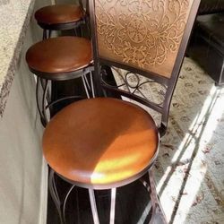 Bar Stools New in Original Packagings With 360 Degree Swivel Function Retailed For $320.72.