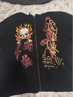 ed hardy zip up jacket