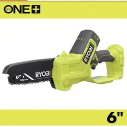 RYOBI ONE+ 18V 6 in. Cordless Battery Compact Pruning Mini Chainsaw (Tool Only