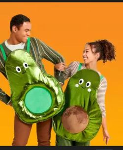 New set of two adult avocado Halloween coystumes