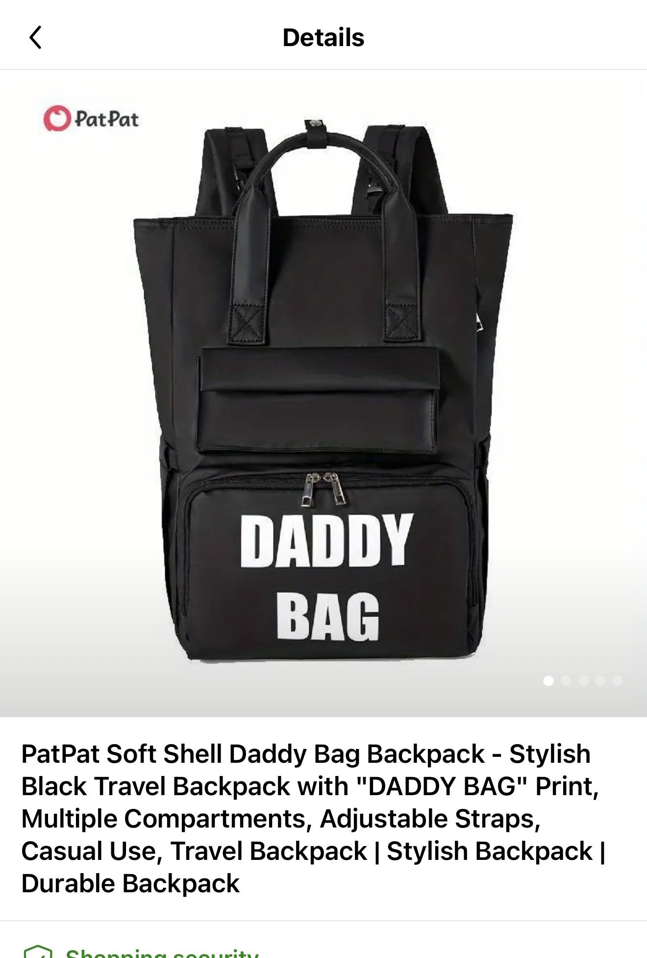 Daddy Travel Bag Or Diaper Bag