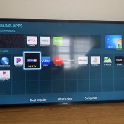 Tv Samsung 40”  with new wall bracket