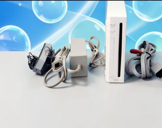Nintendo Wii White Console Bundle With Sensor Bar/ Cords /Power Adapter/UNTESTED SOLD AS-IS. The Nintendo Wii White Console Bundle includes the consol