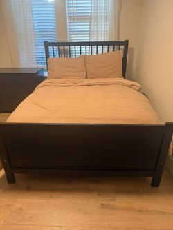 Full size bed and mattress