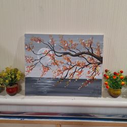 Painting "Orange Cherry Blossoms"