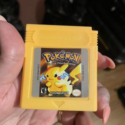AUTHENTIC Pokemon Yellow Version Nintendo Game Boy  Tested & Working