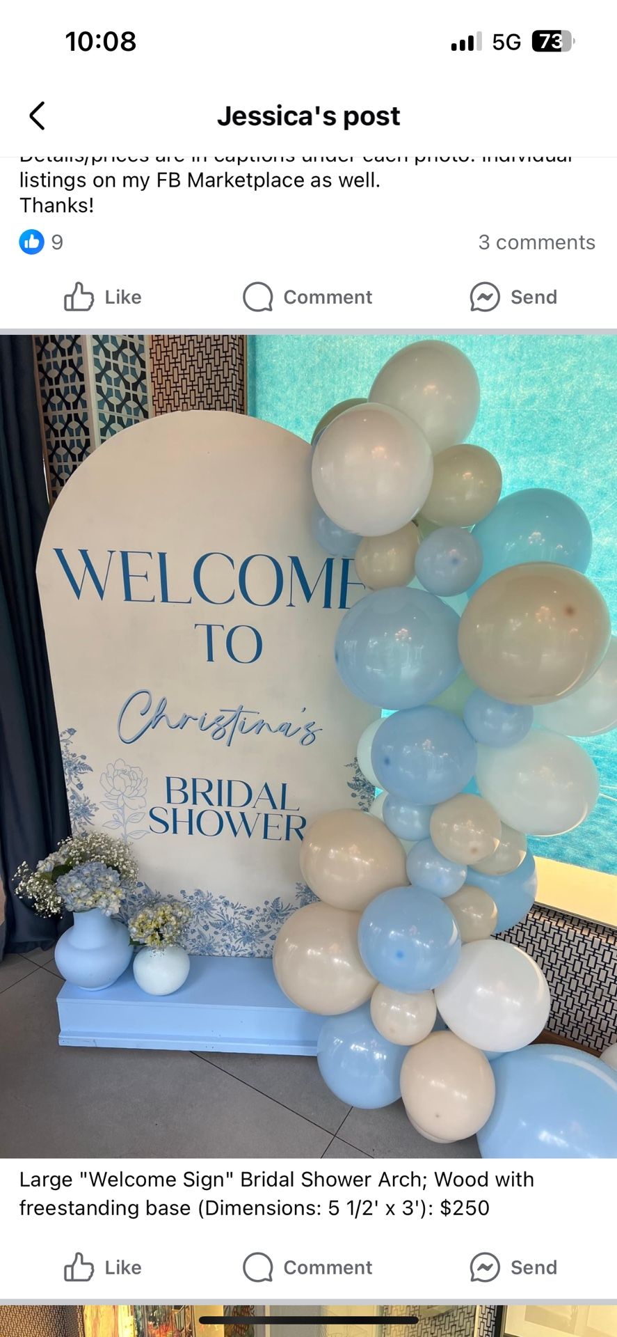 Bridal Shower/Wedding Welcome Sign