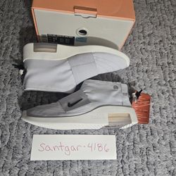 Nike Air x Fear Of God Moccasin Pure Platinum/Sail/Black Size 6.5 