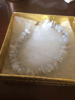 Blue lace Agate bracelet 8’ inch