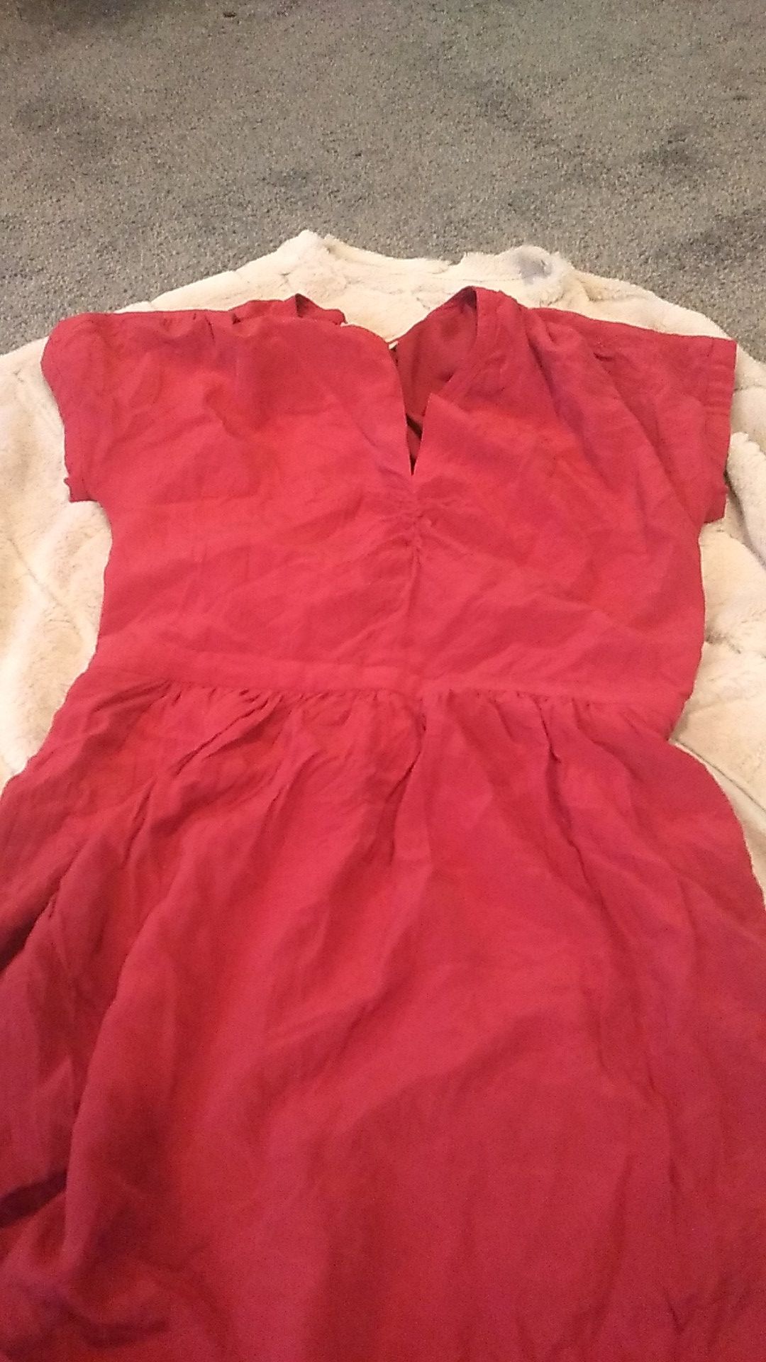 Madewell red dress